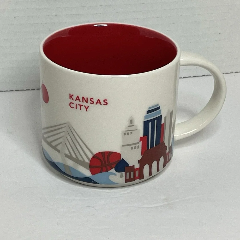 Starbucks Kansas City You Are Here Collection Coffee Tea Mug 14 oz KC Barista